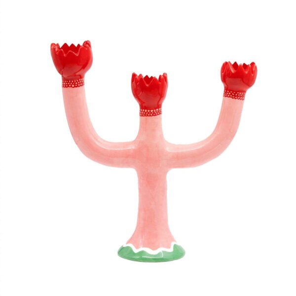 LAETITIA ROUGET Pink Tulip Candleholder